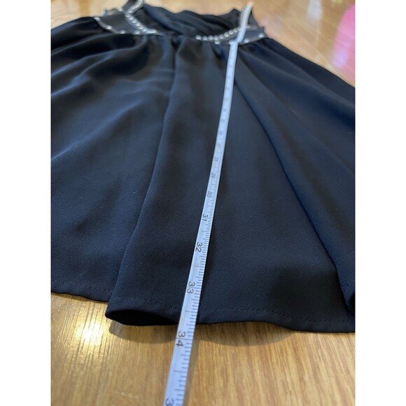 The Kooples Black Studded Leather Harness Mini Dress Size XS - Picture 9 of 10